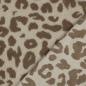 Preview: Teddy Fleece Animal Print Braun/Beige